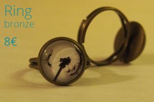 geschenkenotruf-ring pusteblume bronzer 2