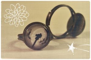 geschenkenotruf-ring pusteblume bronzer